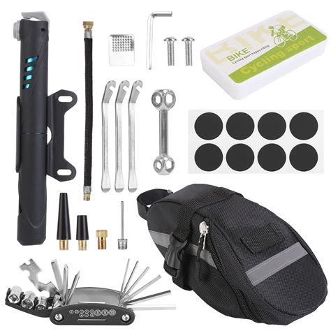 Imountek Portable Bike Tire Repair Toolkit With Pump Accessories