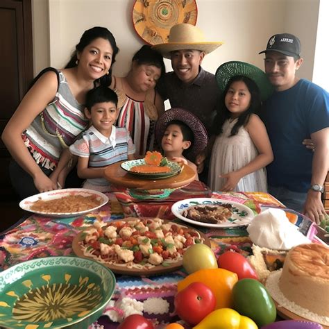 Fam Lia Mexicana Comendo Comida Tradicional No M Xico Am Rica Latina