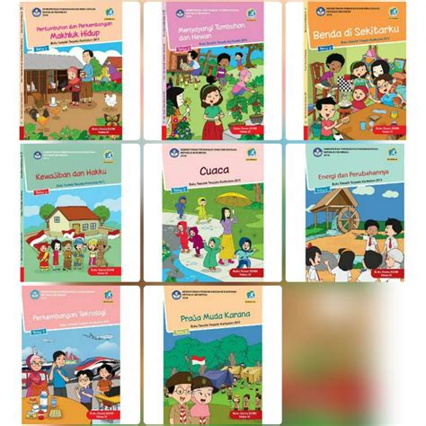 Jual Buku Paket Tematik Kelas 3 Sd Tema 12345678 Diknas