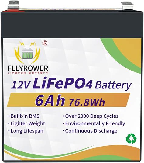 Amazon Vatrer Power 12v 20ah Lifepo4リチウムバッテリーリン酸鉄リチウム深サイクル電池は20a Bmsを