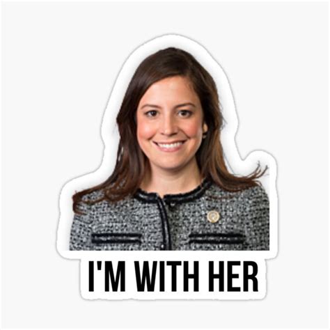 I M With Elise Stefanik Sticker By Madamright Redbubble