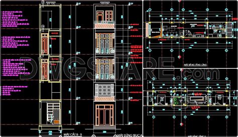 The Cad Drawings Of The Floor Plan Elevation And Cross Sections