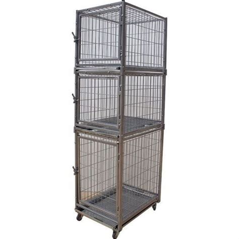 Gaiola Canil Cães e Gatos 3 Lugares Modular MadeiraMadeira