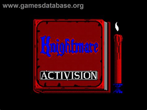 Knightmare Amstrad Cpc Artwork Title Screen