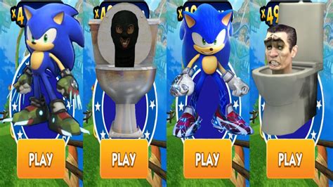 Sonic Dash Skibidi Toilet Sonic New Character Unlocked Mod All Hot Sex Picture