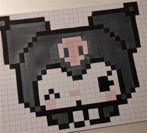 Pixel Art Kuromi Lindos Dibujos F Ciles Dibujitos Sencillos Dibujos