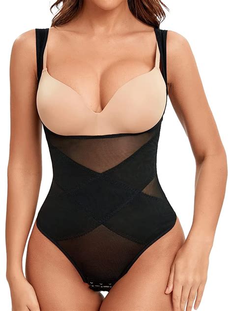 Vaslanda Shapewear For Women Cross Ab Compression Tummy Control Thong