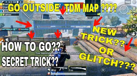 Pubg Mobile New Secret Trick To Go Outside The Map In Tdm Top