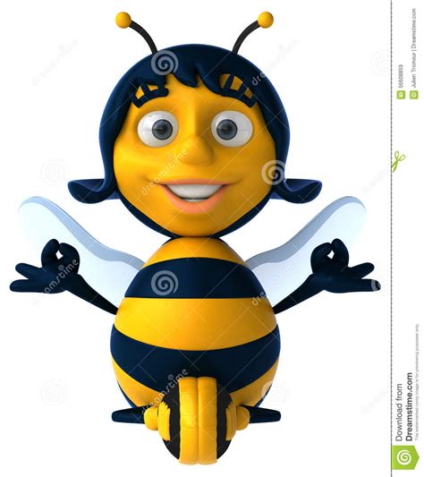 Fun Bee Stock Illustration Illustration Of Stinger Happy 56608859