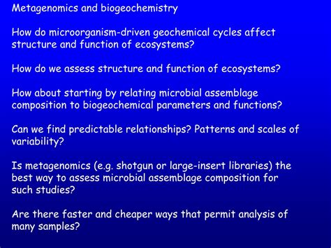 Ppt Metagenomics And Biogeochemistry Powerpoint Presentation Free Download Id9383442