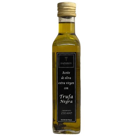 ACEITE DE OLIVA EXTRA VIRGEN CON TRUFA NEGRA ZAPHRON 250ml DAC Cancún