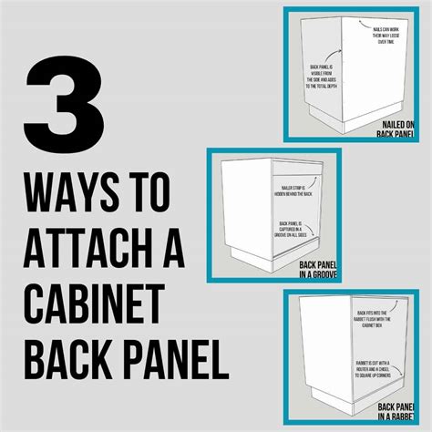 3 Ways To Attach A Cabinet Back Panel The Handymans Daughter