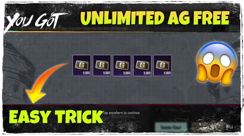 AG FREE IN BGMI UNLIMITED HOW TO GET FREE AG CURRENCY UNLIMITED IN