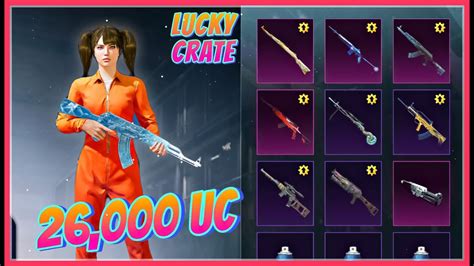 New Lucky Crate Opening Glacier AKM Opening 26 000 UC For All Skins