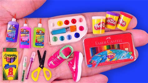 12 Easy Diy Miniature School Supplies Ideas And Crafts Mini Art Tools