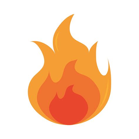 Fire Flame Burning Hot Glow Flat Design Icon 2563884 Vector Art At Vecteezy