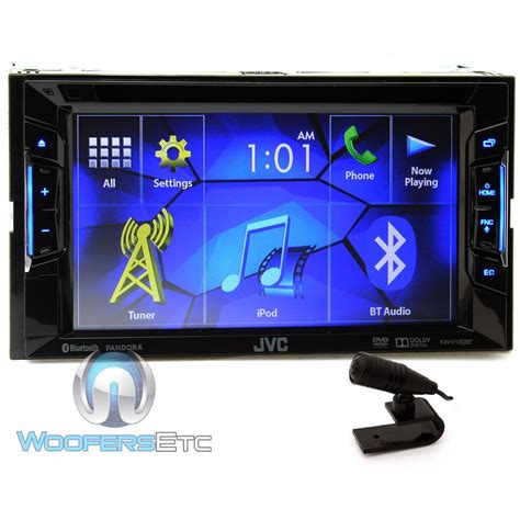 JVC KW V120BT In Dash 2 DIN 6 2 Inch Multimedia Receiver DVD Touch