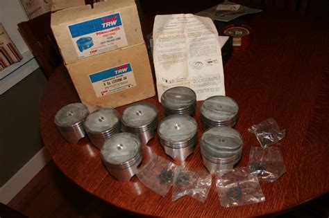 Nos Trw Ford L2249nf 289 And 302 Matched Set Forged Pistons Oversize 030