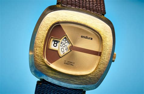 Vintage 1960s Digital Watch | Endura Direct Read Watch | Men's Unisex ...