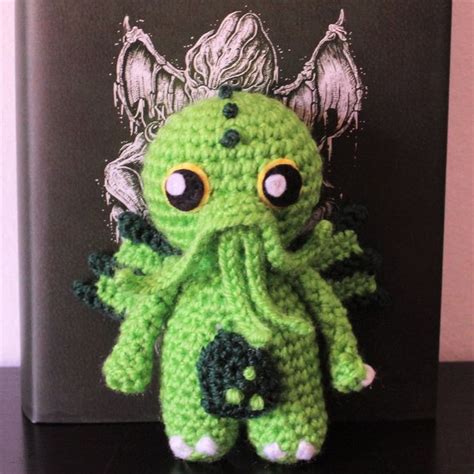 Amigurumi Cthulhu Plushie Crochet Doll Wool Cthulhu Monster Etsy