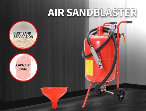 Buy Sandblaster Air Sand Blaster 10 Gallon Portable Steel Pressure Washer Grays Australia