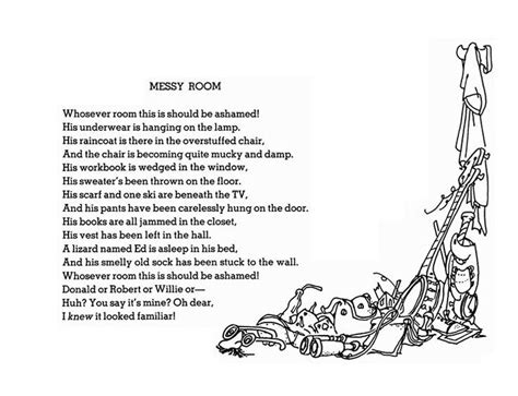 Shel Silverstein Messy Room Poem