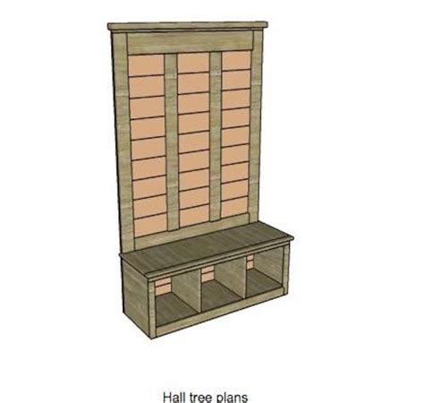Coat Hall Tree With Bench Free Woodworking