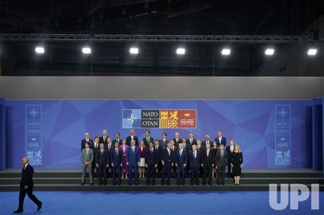 Photo NATO Heads Of State Gather For A Photo During A NATO Summit In