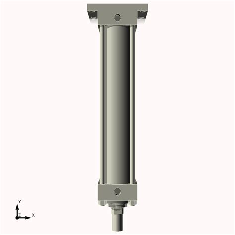 4 Bore 18 Stroke Heavy Duty Hydraulic Cylinder 2 Piston Rod Mf2