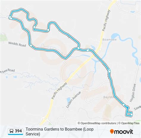 394 Route Schedules Stops Maps Toormina Gardens Updated