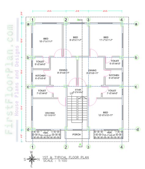 5 Story Apartment Building Floor Plan | Building layout, Building design, Building plans house