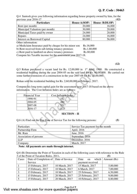 Direct And Indirect Taxation 2017 2018 Bcom Idol Correspondence 3rd