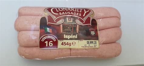 Clonakilty Sausages 16 454g Kearney Meats