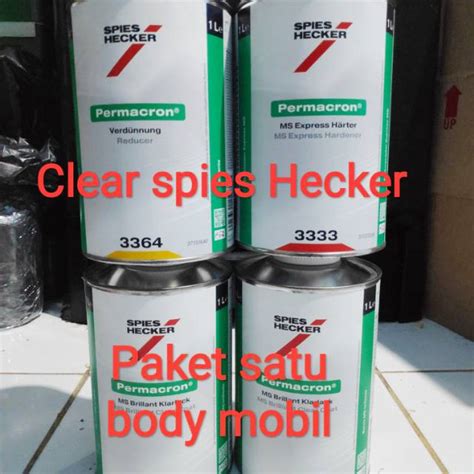 Jual Spies Hecker MS 8040 2L Clear 1L Hardener 1L Thiner Pernis