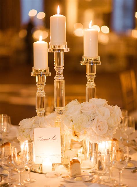 Pillar Candle Table Decor Wedding Centerpieces Wedding Reception