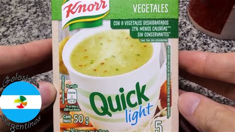 Knorr Quick Light Vegetales Sopa Deshidratada Instantánea Instant