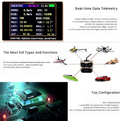 Radiolink AT9S Pro Remote Control System 7 4 18 0V 2 4G 12CH DSSS FHSS