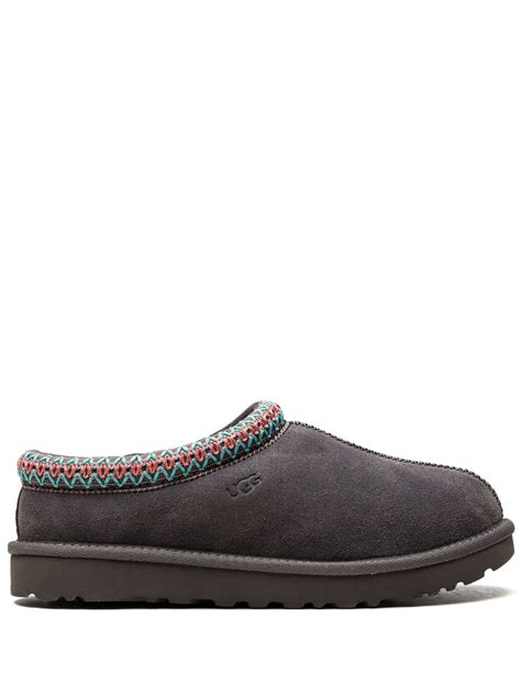 Ugg Tasman Contrast Stitch Slippers Grey Farfetch