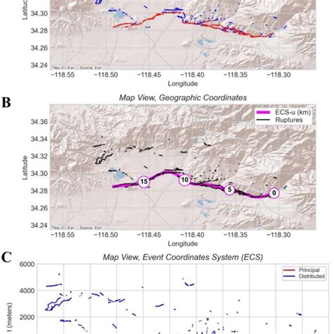 6. Surface rupture map from 1971 San Fernando (Sylmar) earthquake ...