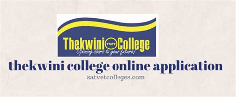 Thekwini Tvet College Online Application South African TVET Colleges