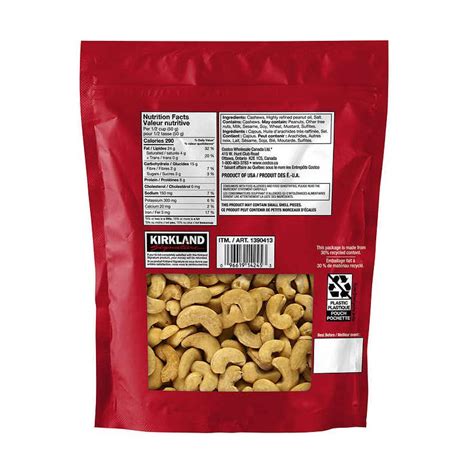 Kirkland Signature Roasted Whole Cashews With Salt Kg Deliver