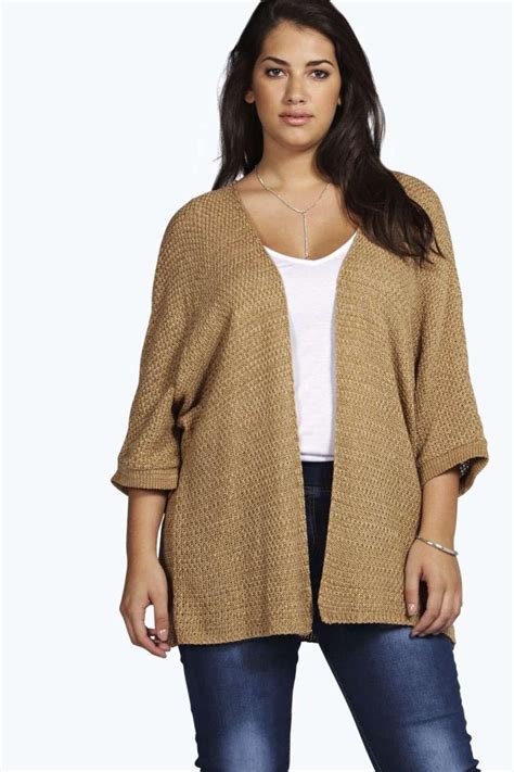 Plus Lois Loose Knit Batwing Cardigan Batwing Cardigan Loose Knit