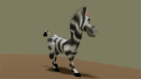 Artstation Marty The Zebra From The Movie Madagascar