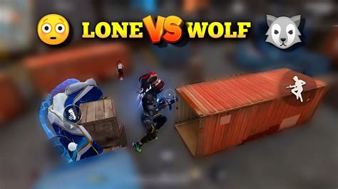 1vs1 Lone Vs Wolf 🐺 Barabari😲 Ka Match Full Gameplay Garena Free Fire