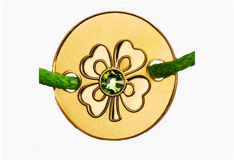 Золотой Кулон Четырехлистный Клевер , Free Transparent Clipart - ClipartKey