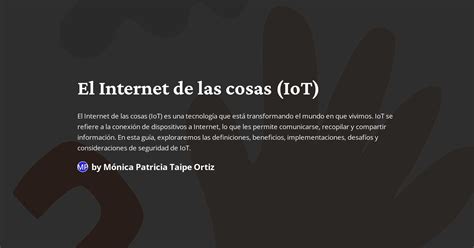 El Internet De Las Cosas IoT