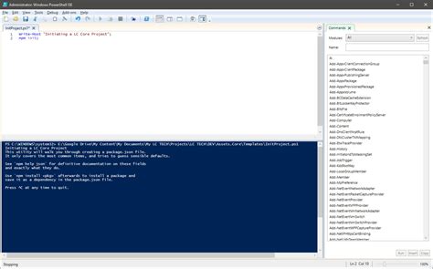 Node Js How To Execute Npm Commands From A Powershell Script Stack