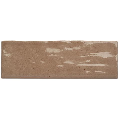 Portmore Taupe X Glazed Ceramic Bullnose Tilebar