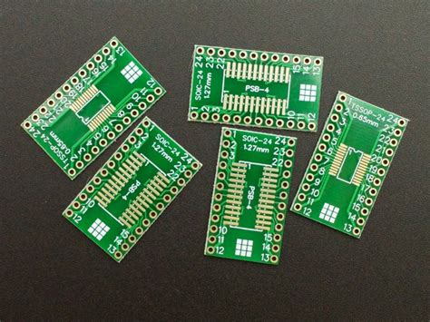 Pcb Soictssop 24 To Dip Adapter Enig 5 Pack Protosupplies