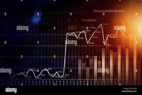 Business Abstract Image With High Tech Graphs And Diagrams Stock Photo